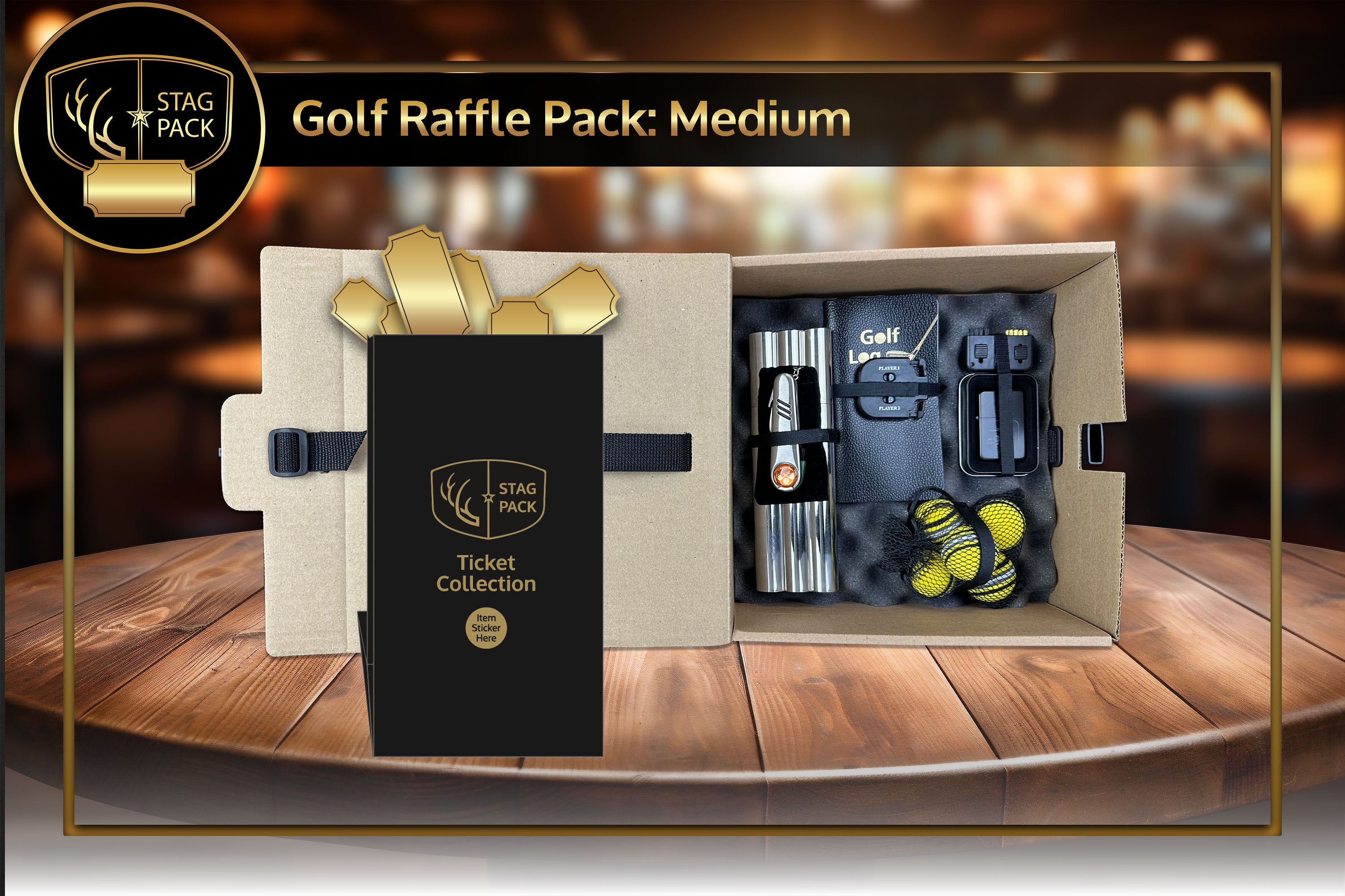 Golf: Medium Raffle Pack