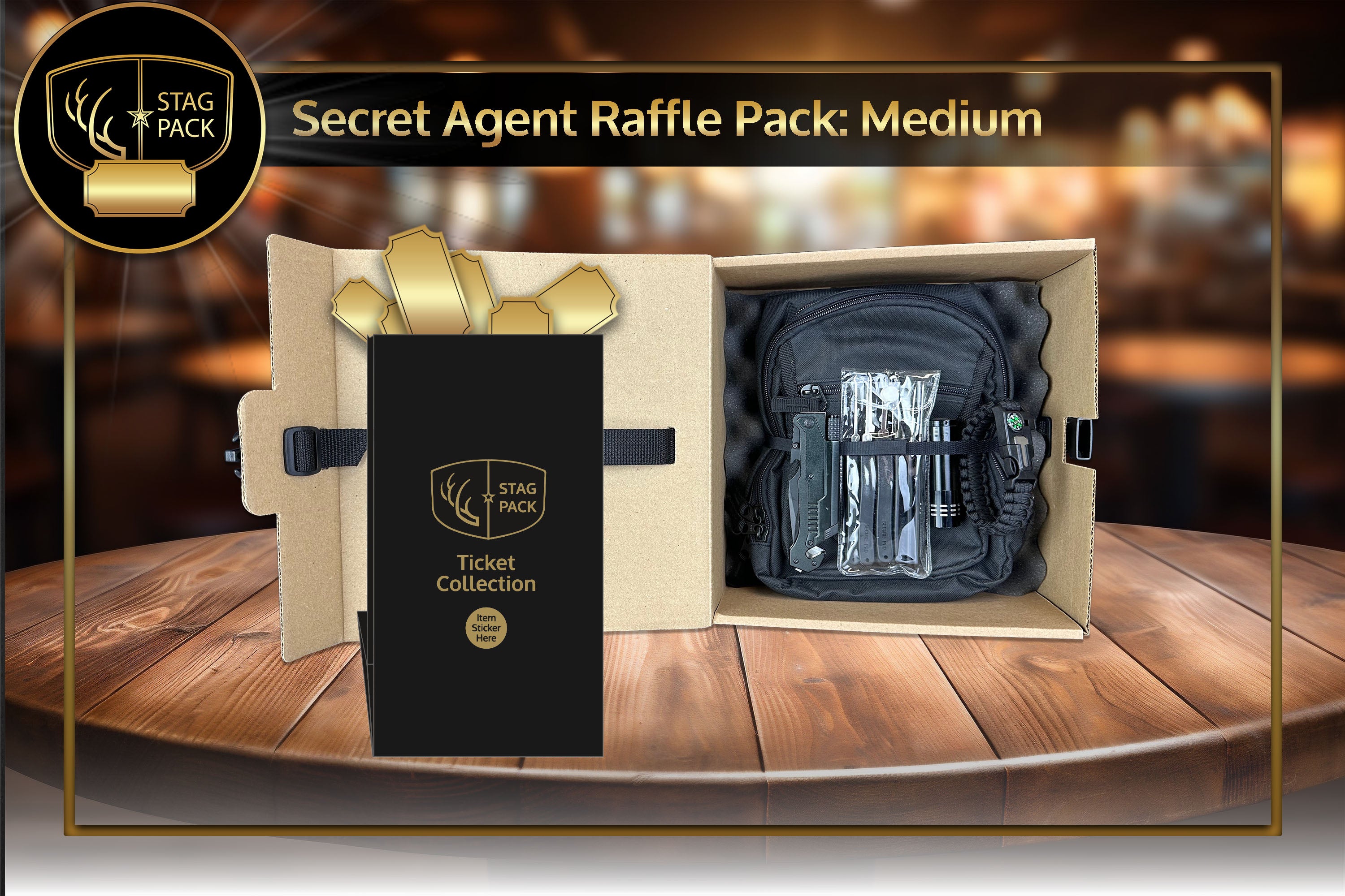 Secret Agent: Medium Raffle Pack