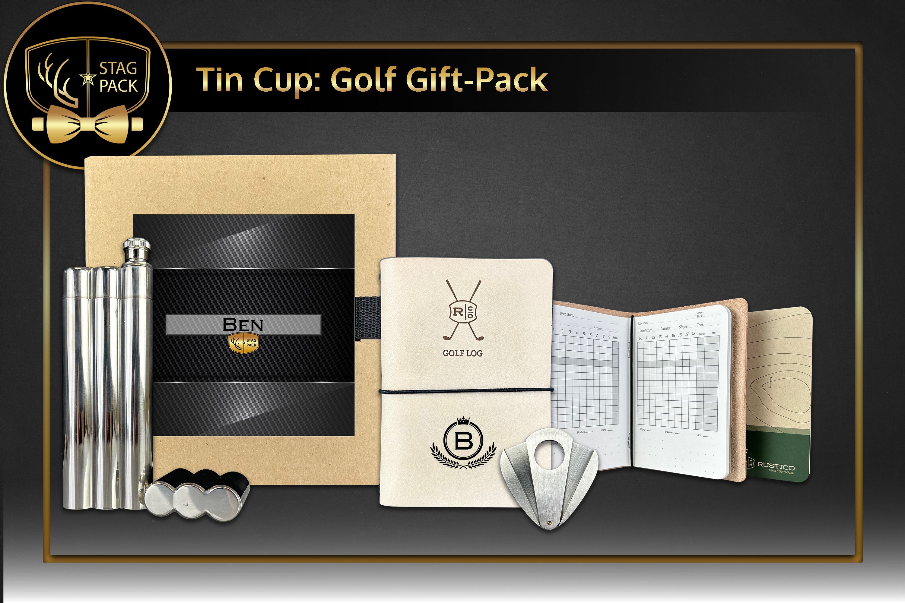 Tin Cup: Golf Groomsmen Gift Pack