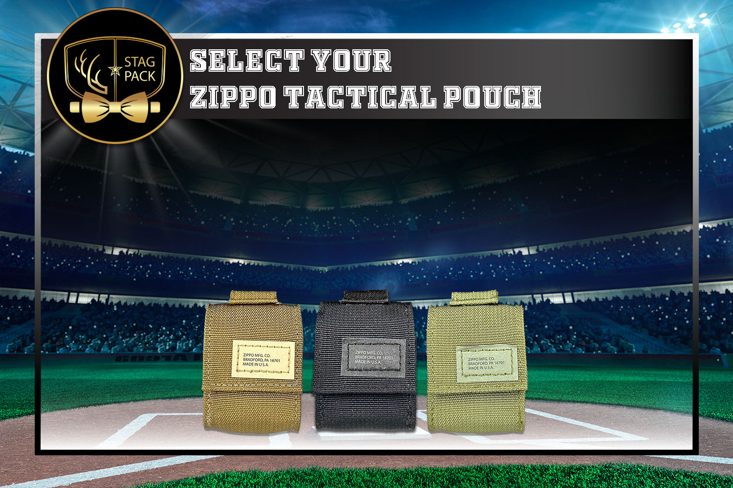 Black, Green, and Coyote Tactical Windproof Lighter Pouches