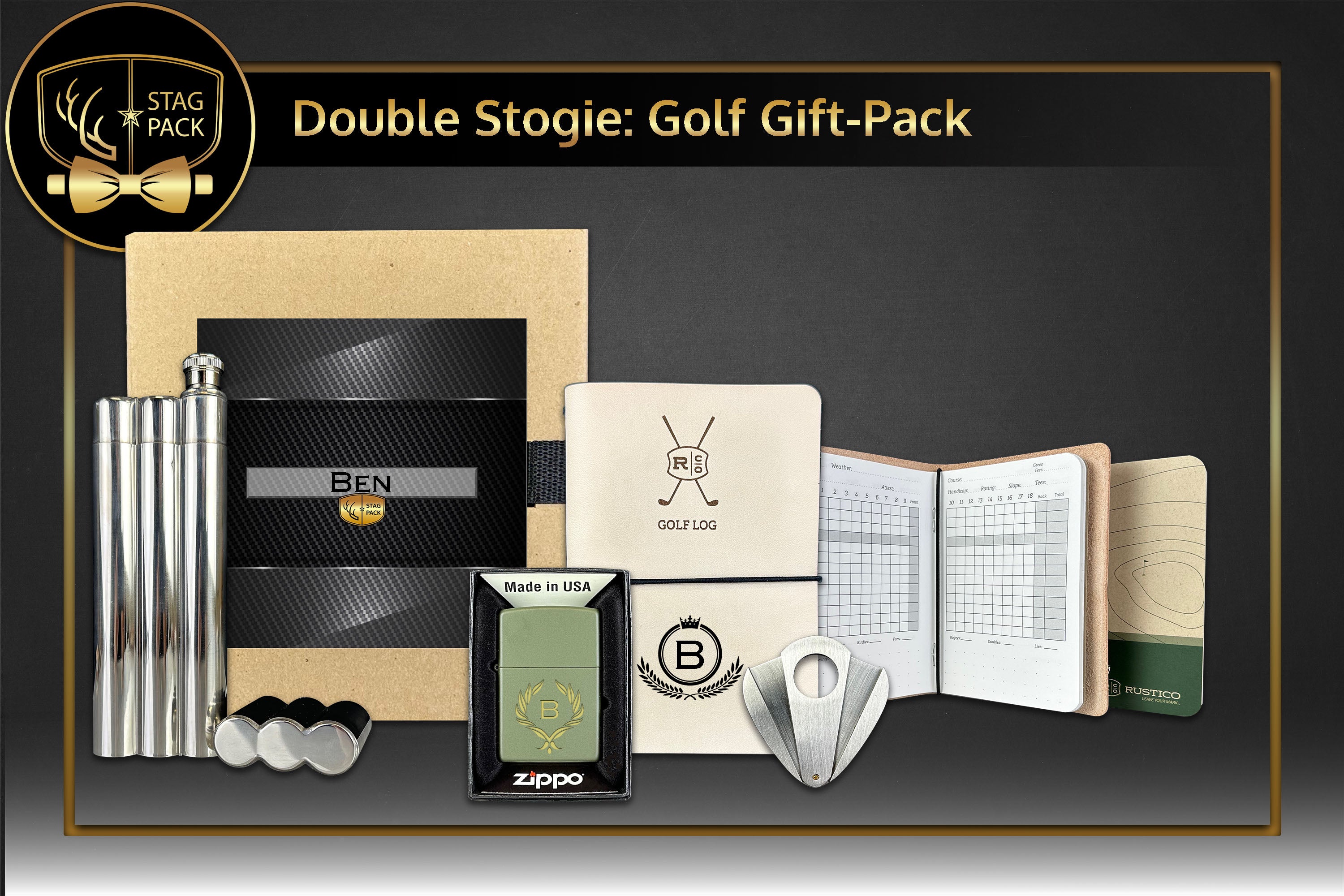 Double Stogie: Golf Gift-Pack