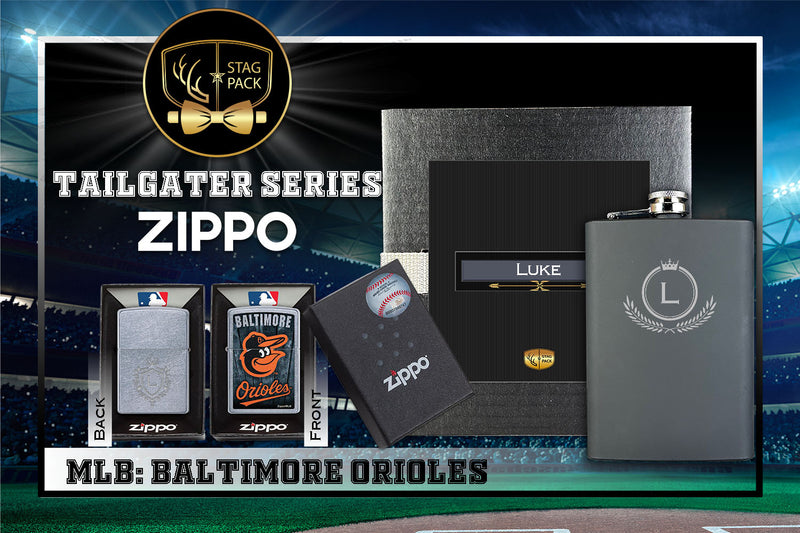 Baltimore Orioles Zippo Tailgater Series: MLB Gift-Pack