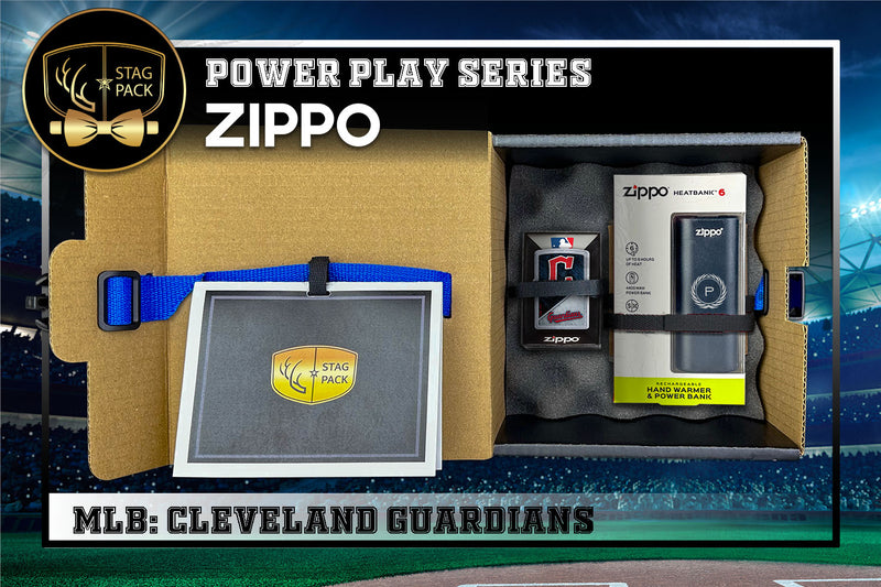 Cleveland Guardians Zippo Power Play Series: MLB Gift-Pack