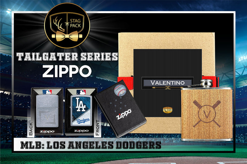 Los Angeles Dodgers Zippo Tailgater Series: MLB Gift-Pack