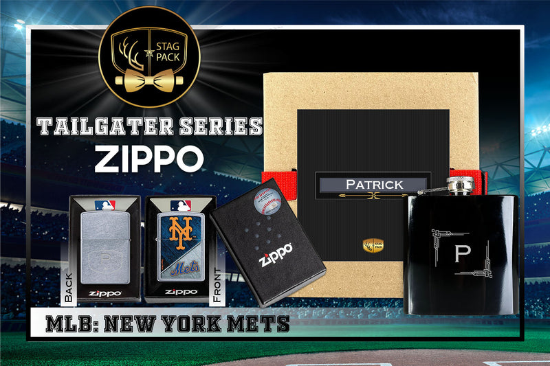 New York Mets Zippo Tailgater Series: MLB Gift-Pack