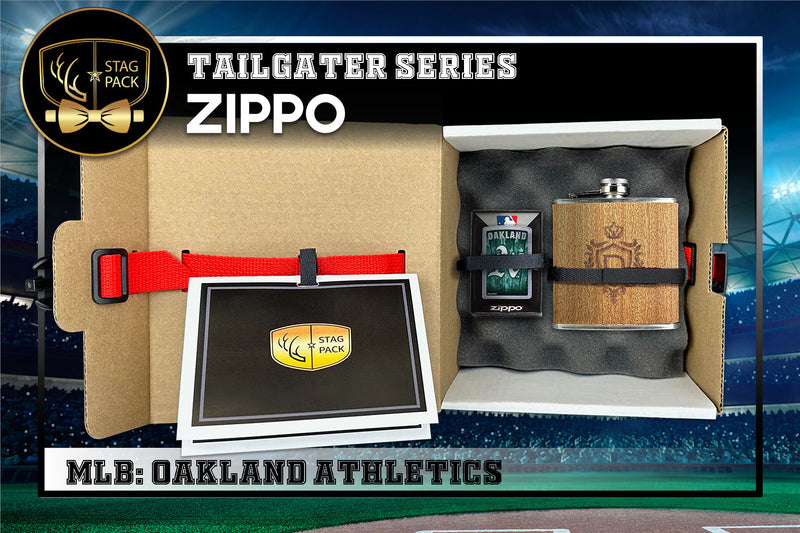 Oakland Athletics Zippo Tailgater Series: MLB Gift-Pack