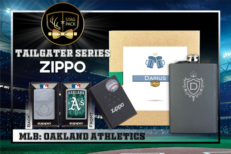 Oakland Athletics Zippo Tailgater Series: MLB Gift-Pack