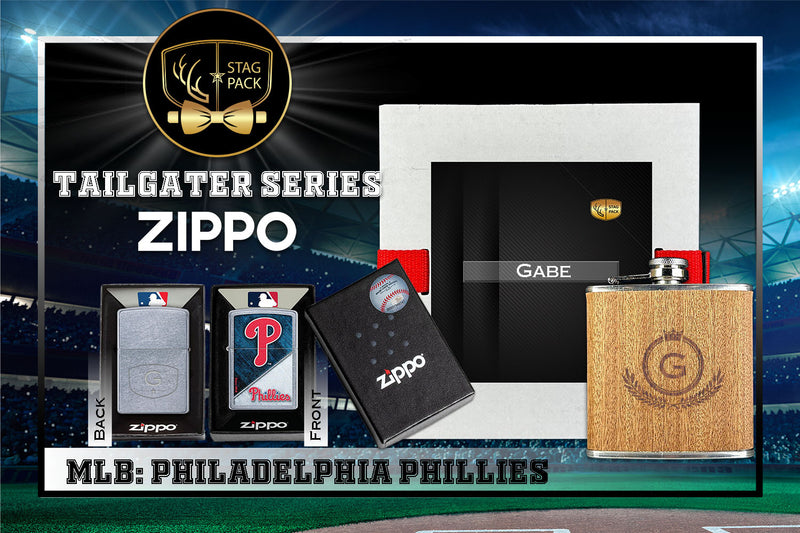 Philadelphia Phillies Zippo Tailgater Series: MLB Gift-Pack