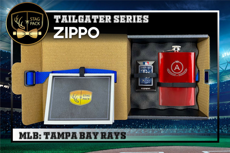 Tampa Bay Rays Zippo Tailgater Series: MLB Gift-Pack