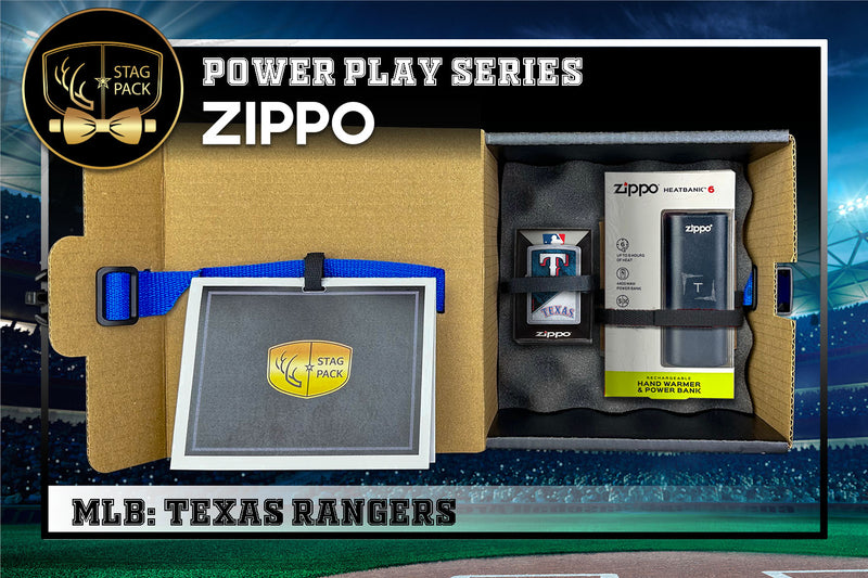 Texas Rangers Zippo Power Play Series: MLB Gift-Pack