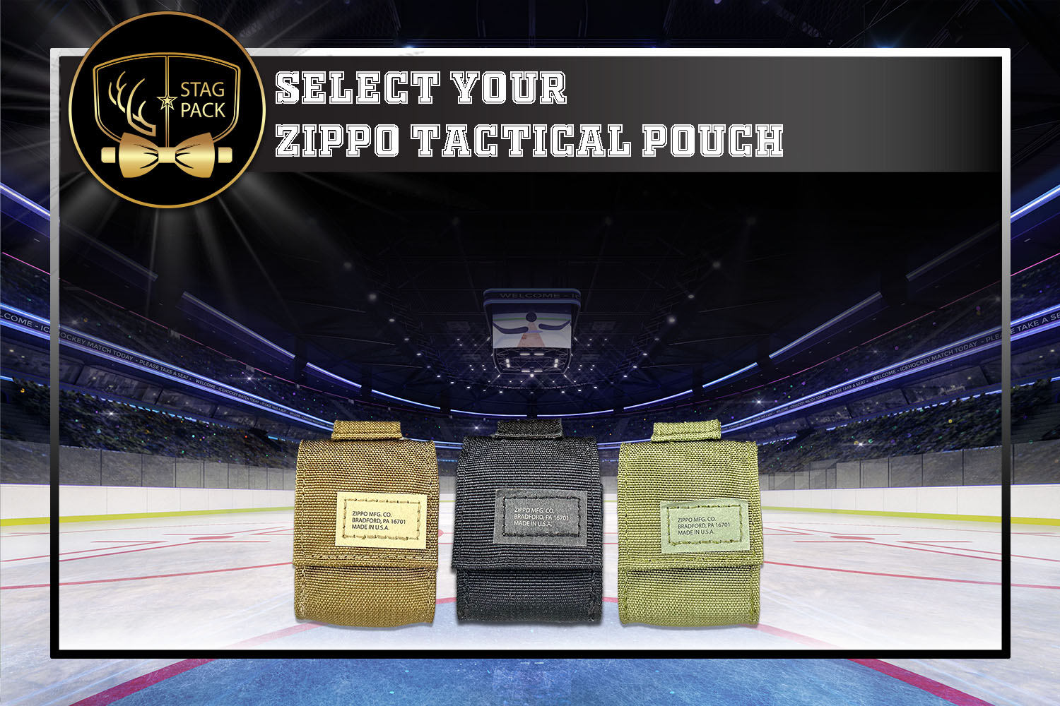 Black, Green, and Coyote Tactical Windproof Lighter Pouches