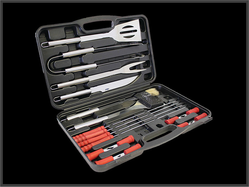 Engraved 19pc Grill Tool Set
